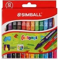 Crayones de cera Simball x12 unidades