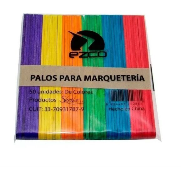 Palitos de Helado  Multicolor  x 50 unidades