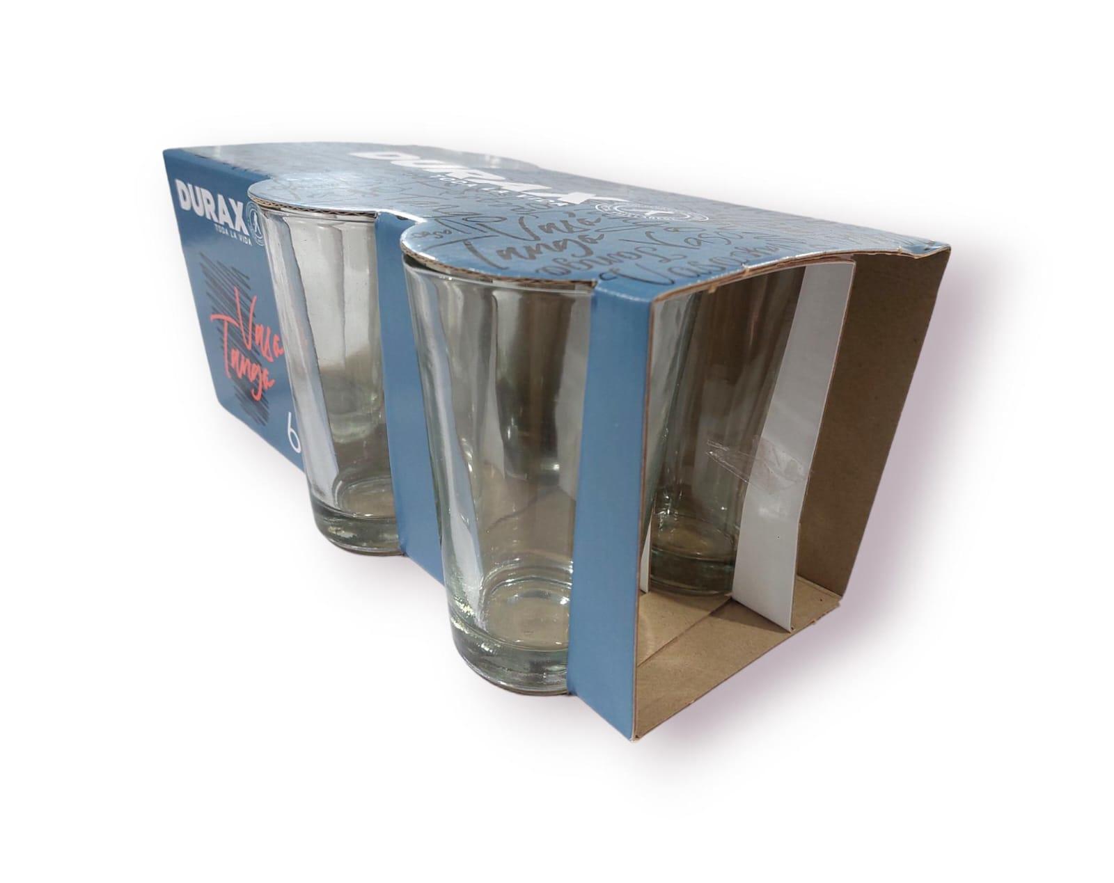 VASO TANGO - DURAX - PACK X6 UNIDADES - 400CM3