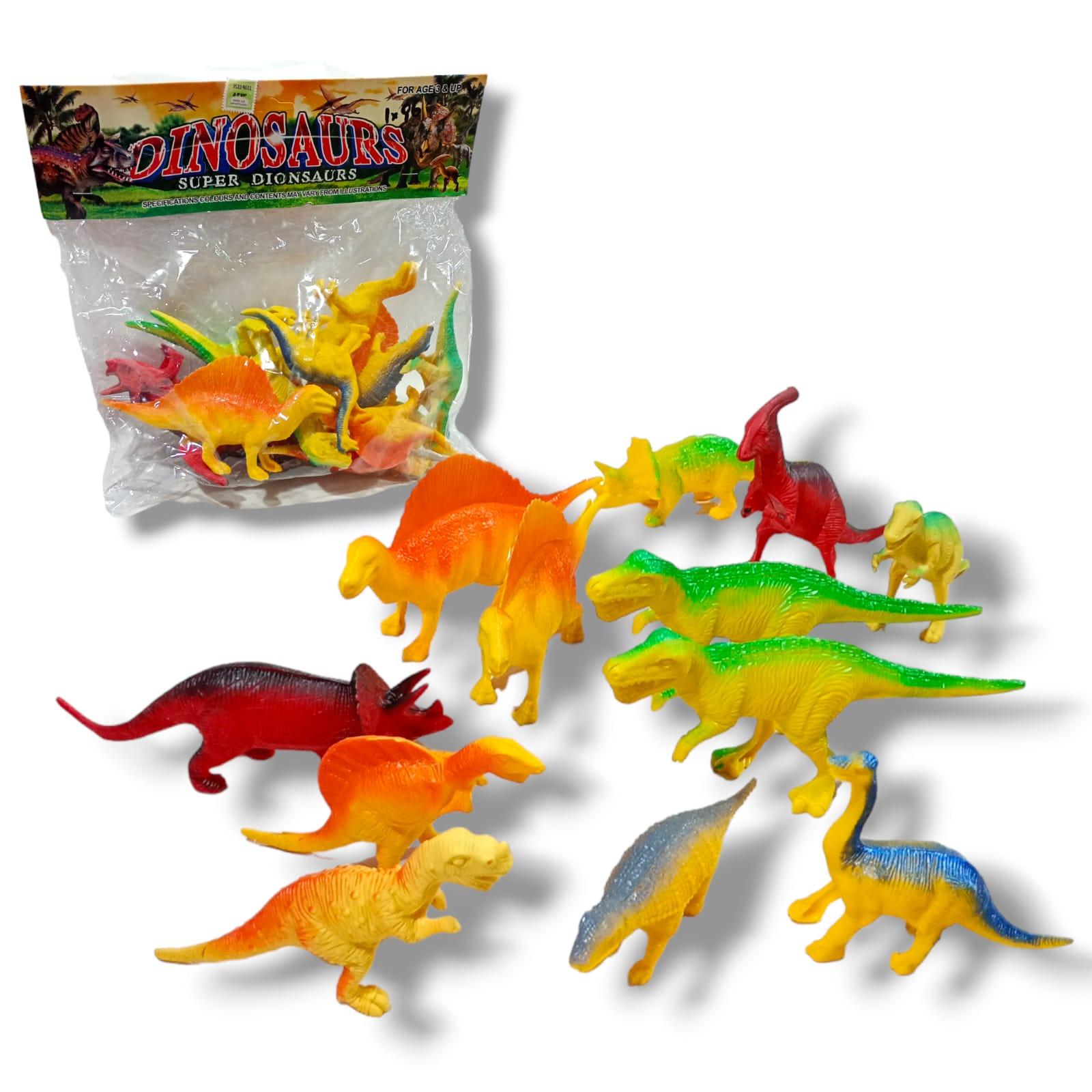 DINOSAURIOS X12 UNIDADES EN BOLSA- 27X27CM