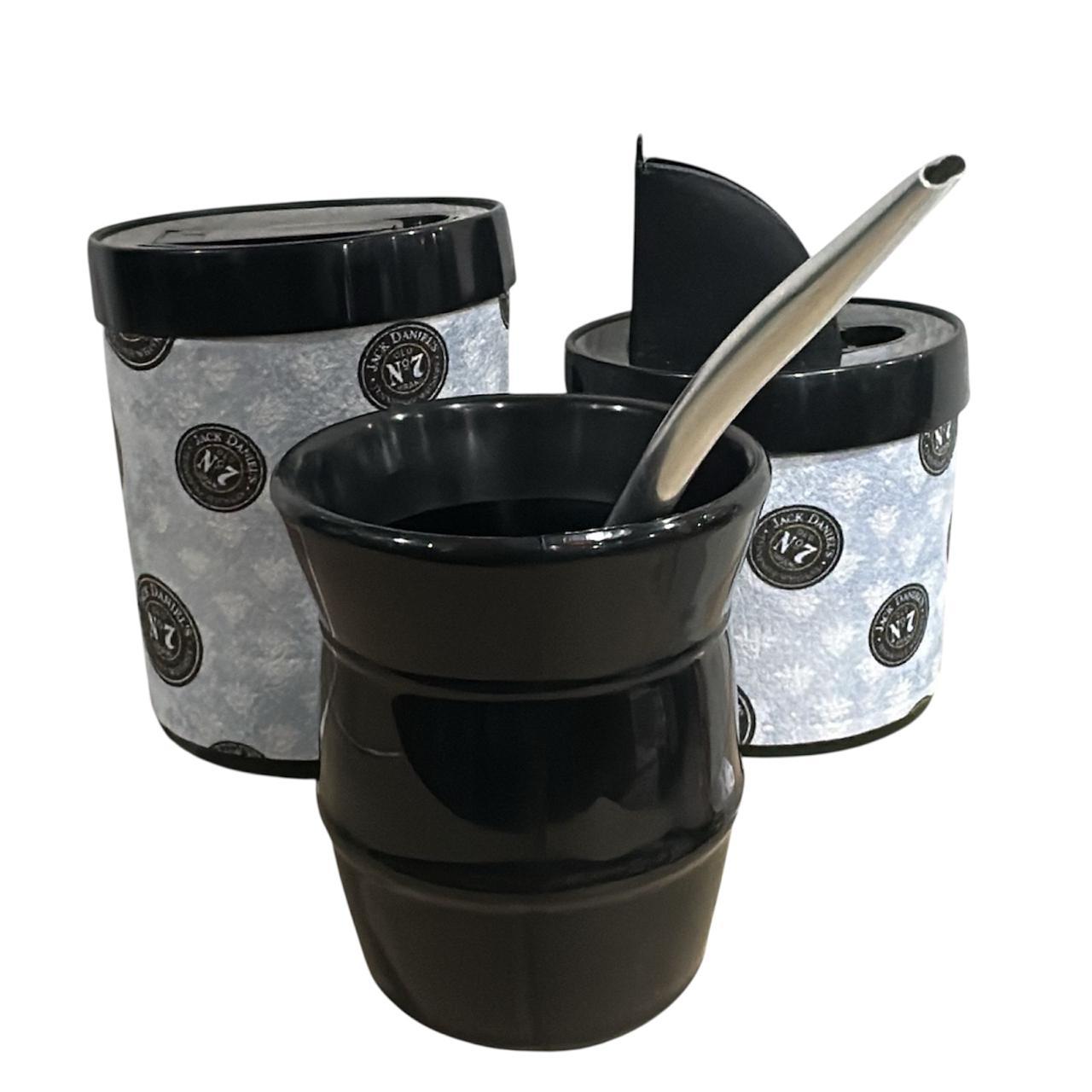 YERBERO/AZUCARERO SET X 4 PIEZAS PLASTICO