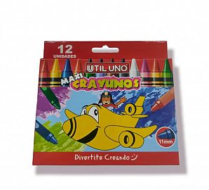 Crayones x 12 unidades Útil Uno