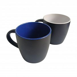 TAZA CERAMICA 350CC BICOLOR CON ASA